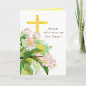 30e Jubileum Nun Religious Life Christelijk Kaart (Voorkant)