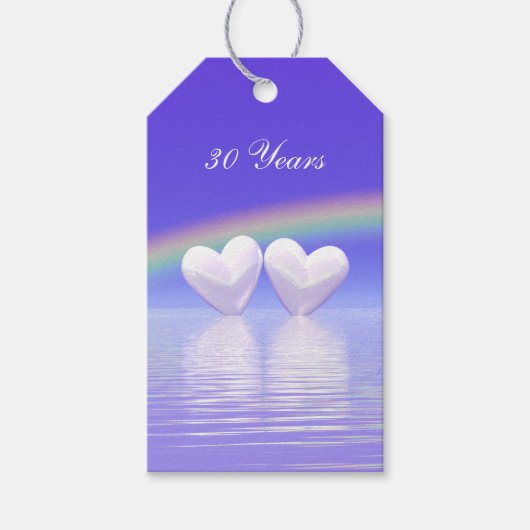 30e Jubileum Parelharten Cadeaulabel (Voorkant)