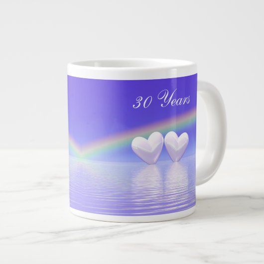 30e Jubileum Parelharten Grote Koffiekop (Voorkant rechts)