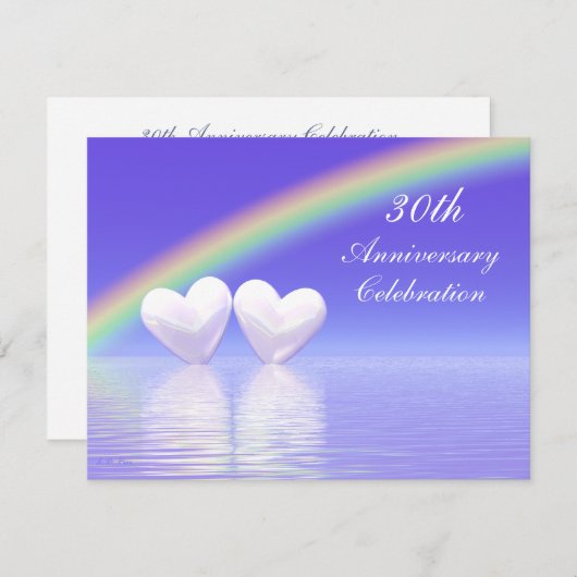 30e Jubileum Parelharten Kaart (Voorkant / Achterkant)