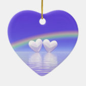 30e Jubileum Parelharten Keramisch Ornament (Achterkant)