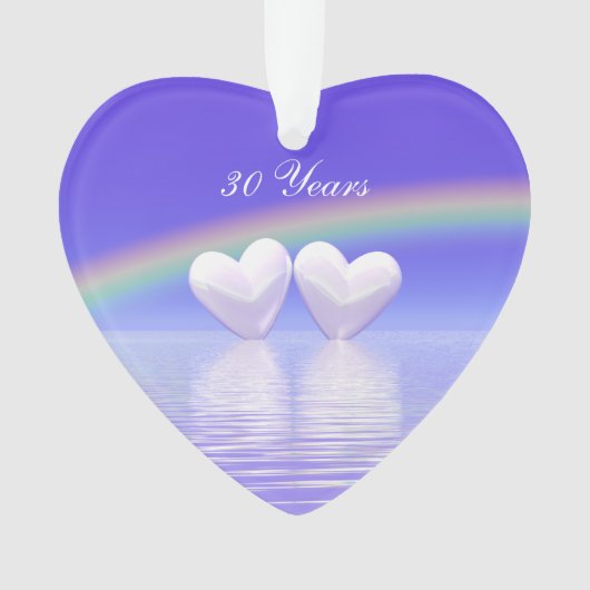 30e Jubileum Parelharten Ornament (voorkant)