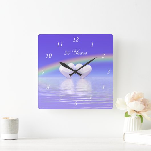 30e Jubileum Parelharten Vierkante Klok (Huis)