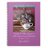 30e Jubileum Partij gastboek,  theepot Notitieboek (Voorkant)