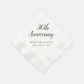 30e Jubileum Partij Gepersonaliseerd Napkins Servet (Hoek)