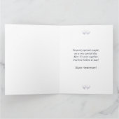 30e Jubileum Pearl Hearts Tall Big Kaart (Binnen)