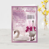 30e Jubileum - Pearl Jubileum Kaart (Gele Bloem)