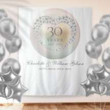 30e Jubileum Pearl Photo Booth Backdrop