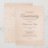 30e Jubileum Pearl-uitnodiging Kaart (Voorkant / Achterkant)
