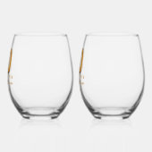 30e jubileum Persoonlijk Wijnglas Zonder Voet (Links)