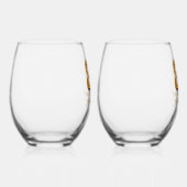 30e jubileum Persoonlijk Wijnglas Zonder Voet (Rechts)