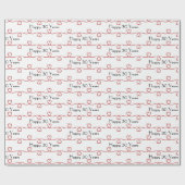 30e Jubileum Red Hearts Cadeaupapier (Vlak)