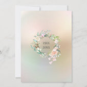 30e Jubileum Rozen Floral Pearl Kaart (Achterkant)