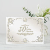 30e Jubileum uitnodigen voor bruiloft Kaart (Staand voorkant)