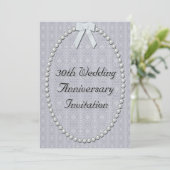 30e Jubileum uitnodigen voor bruiloft Kaart (Staand voorkant)