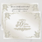 30e Jubileum uitnodigen voor bruiloft Kaart (Voorkant / Achterkant)