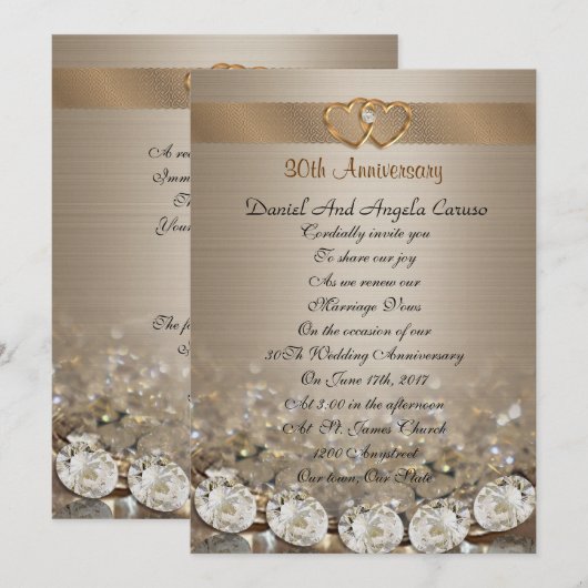 30e Jubileum Uitnodiging tot herroeping (Voorkant / Achterkant)