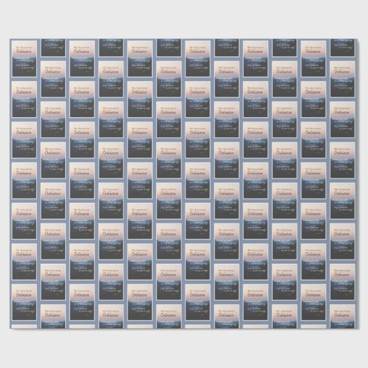 30e Jubileum van coördinaten Cadeaupapier (Vlak)