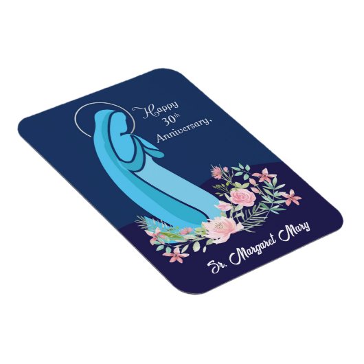 30e Jubileum van het Religieuze Leven Nun Pink Flo Magneet (Rechterzijde)