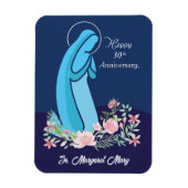 30e Jubileum van het Religieuze Leven Nun Pink Flo Magneet (Verticaal)