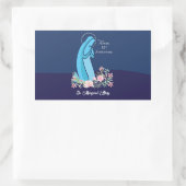 30e Jubileum van het Religieuze Leven Nun Pink Flo Rechthoekige Sticker (Tas)