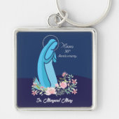 30e Jubileum van het Religieuze Leven Nun Pink Flo Sleutelhanger (Voorkant)