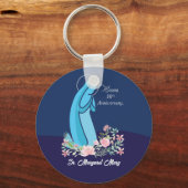 30e Jubileum van het Religieuze Leven Nun Pink Flo Sleutelhanger (Voorkant)