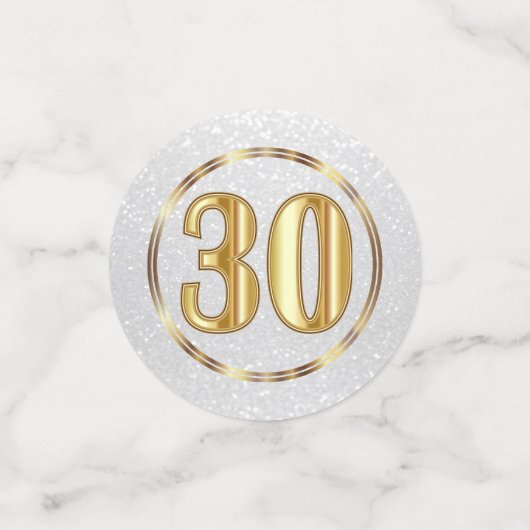 30e Jubileum / Verjaardag Confetti (Kleine voorkant)