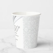 30e Jubileum / Verjaardag - Personaliseren Papieren Bekers (Links)