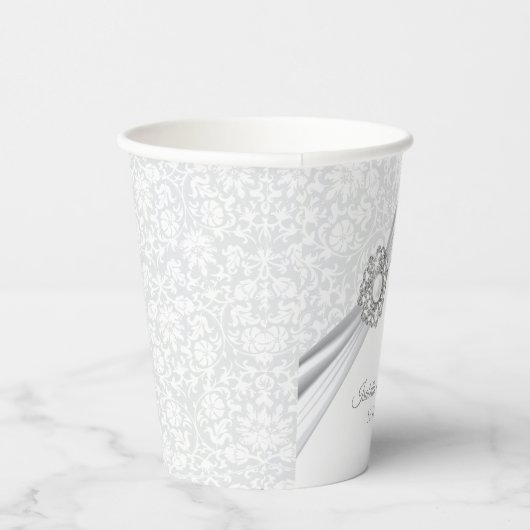 30e Jubileum / Verjaardag - Personaliseren Papieren Bekers (Rechts)