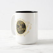 30e Jubileum voegt naamdatum toe Tweekleurige Koffiemok (Voorkant links)