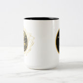 30e Jubileum voegt naamdatum toe Tweekleurige Koffiemok (Center)