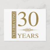 30e Jubileum voor bruiloft Briefkaart (Voorkant)