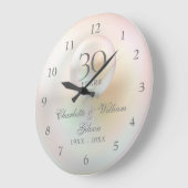 30e Jubileum voor bruiloft Elegant Pearl Grote Klok (Hoek)