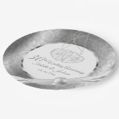 30e Jubileum voor bruiloft - Pearl en Silver Papieren Bordje (Gekanteld)