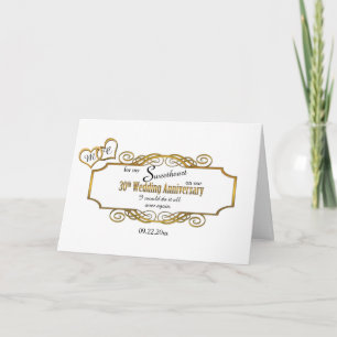 30e Jubileum voor mijn liefste Kaart