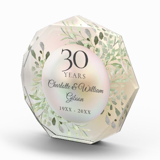 30e Jubileum Waterverf Grieks parel Fotoblokken (Rechts)