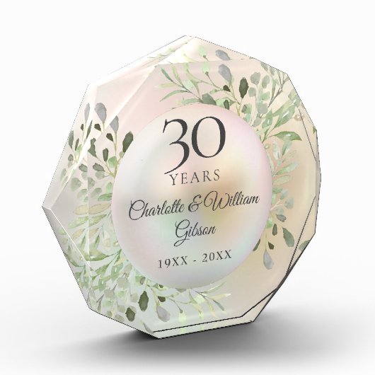 30e Jubileum Waterverf Grieks parel Fotoblokken (Links)