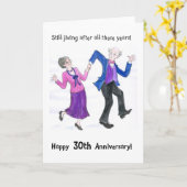 30e Jubileum Wenskaart Kaart (Gele Bloem)