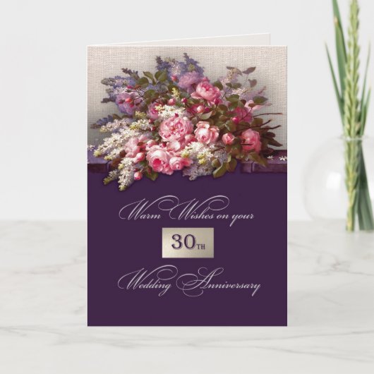 30e Jubileum Wenskaarten Kaart (Voorkant)