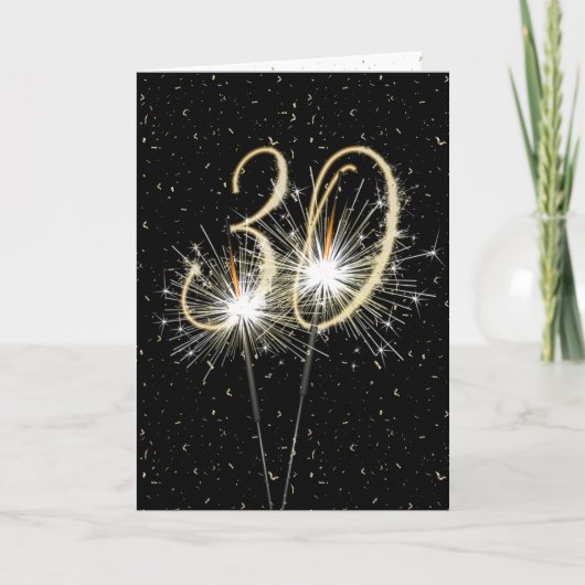 30e jubileumsparklers kaart (Voorkant)