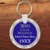 30e klas reünie-cadeaus met Jouw tekst en KLEUREN Sleutelhanger (Voorkant)
