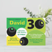 30e Lawn Bowls Barefoot Bowling Verjaardag Kaart (Staand voorkant)