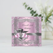 30e lichtroze, grijze riem kaart (Staand voorkant)