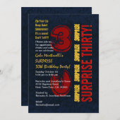 30e milde zondag Rood Gold Blue W610 Kaart (Voorkant / Achterkant)