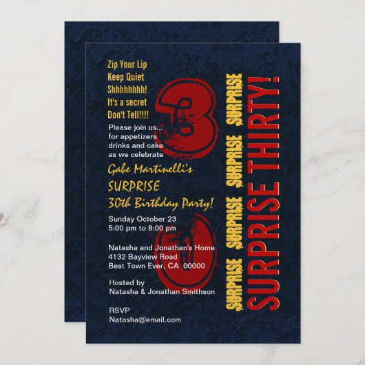 30e milde zondag Rood Gold Blue W610 Kaart (Voorkant / Achterkant)