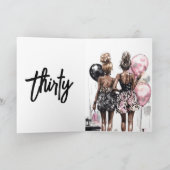 30e moderne witte en zwarte verjaardagsfeestje (Binnen)