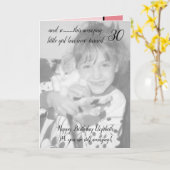 30e nog steeds verbazingwekkende roze verjaardag f kaart (Gele Bloem)