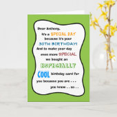 30e of ELKE LEEFTIJD Grappig Verjaardag Wenskaart Kaart (Gele Bloem)