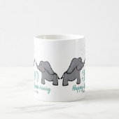 30e olifant ter gelegenheid van de bruiloft in par koffiemok (Center)